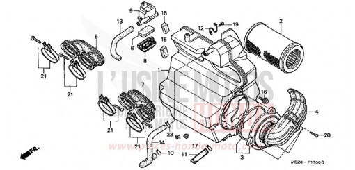 FILTRE A AIR CB600FX de 1999